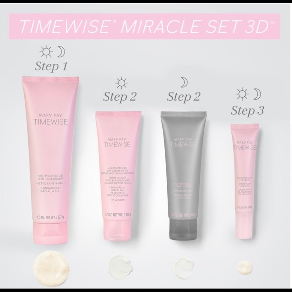Mary Kay set of 4 Timewise Facial Creams
